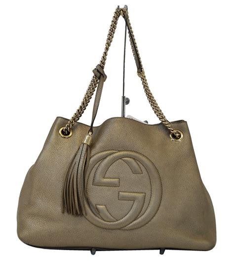 gucci soho leather chain shoulder bag replica|Gucci soho tote bag medium.